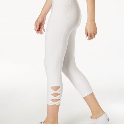 Style & Co Twisted Cutout Leggings Bright White XS